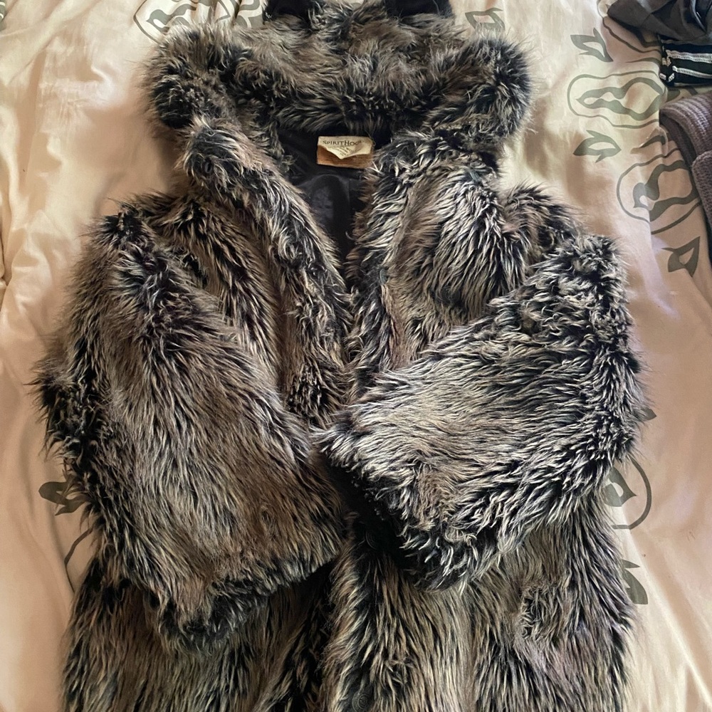 Spirit hood wolf coat